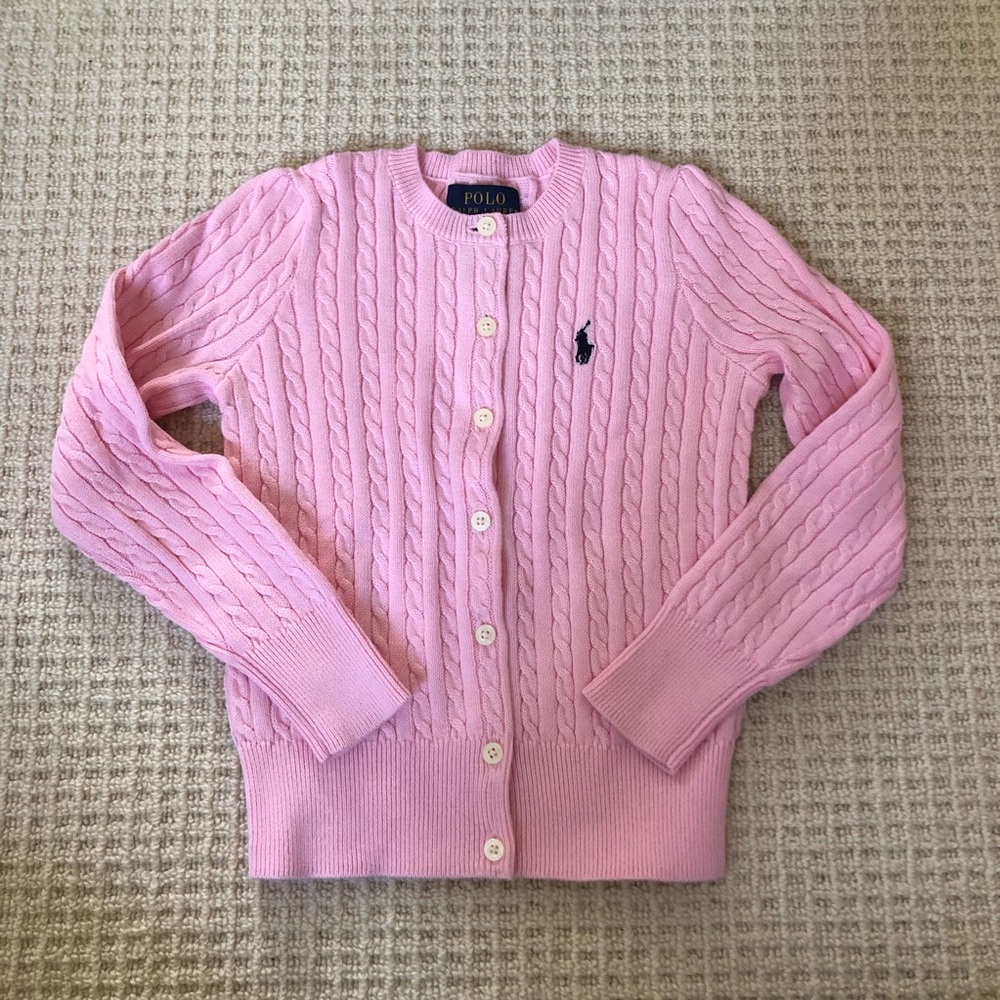 Mini-cabled cotton cardigan